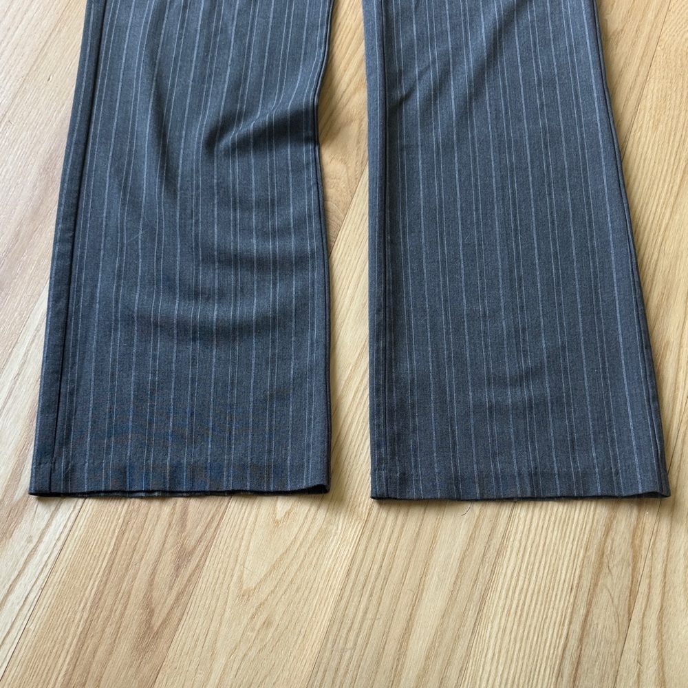 My Michelle Size 9 Pinstripe Dress Pants Gray Workwear Trouser Chic Office - Picture 5 of 10